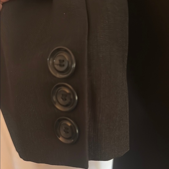 Vintage Kasper tailored lined Black Women's Blazer with Stitch detail. Size 12. - Picture 6 of 14